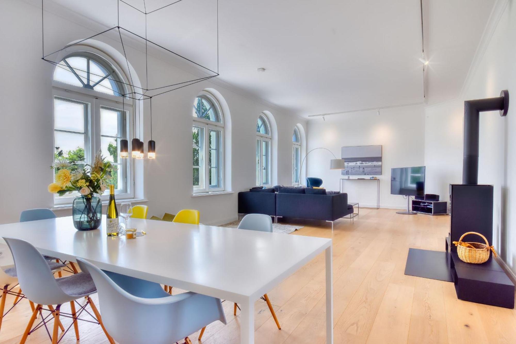 Ferienwohnung Fuerst Malte Loft I Design & Pool Putbus Esterno foto
