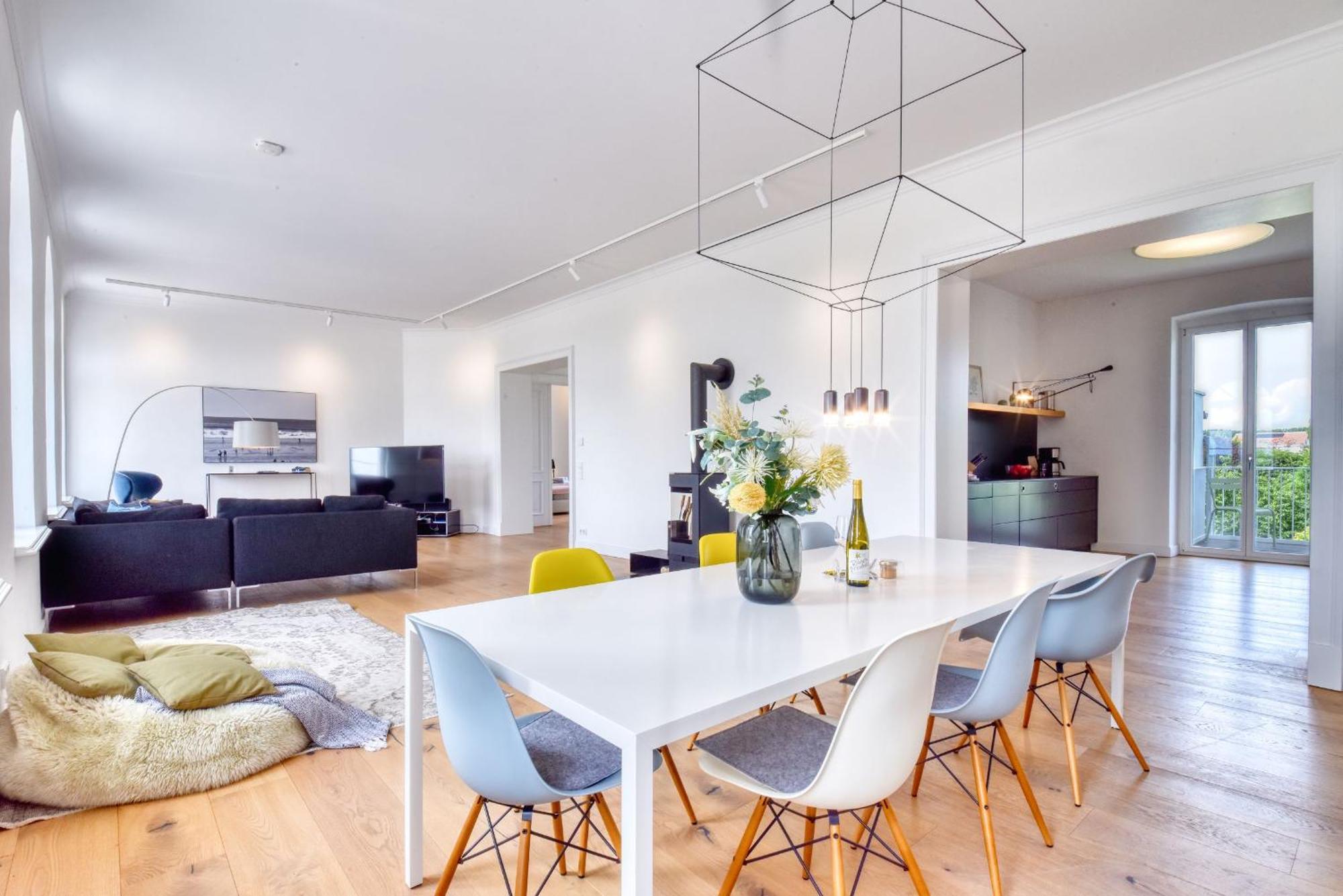 Ferienwohnung Fuerst Malte Loft I Design & Pool Putbus Esterno foto